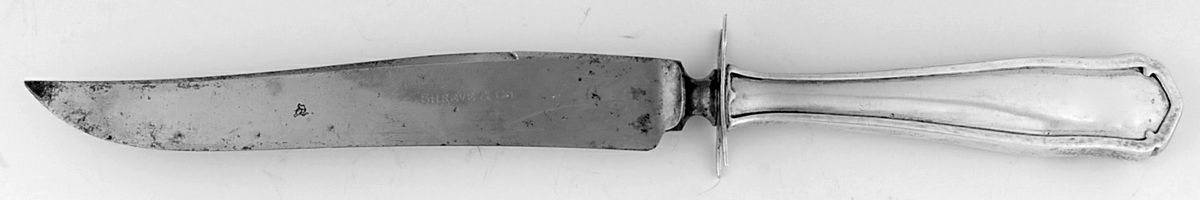 Dolores (Sterling, 1909, No Monograms) Small Steak Carving Knife with Stainless Blade by Shreve Silver-1
