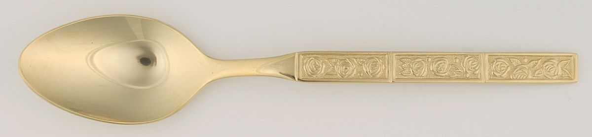 Golden Dorette (Gold Electroplate) Teaspoon by Stanley Roberts-1