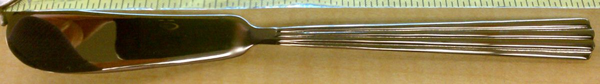 Adriene (Stainless) Flat Handle Butter Spreader by Stanley Roberts-1