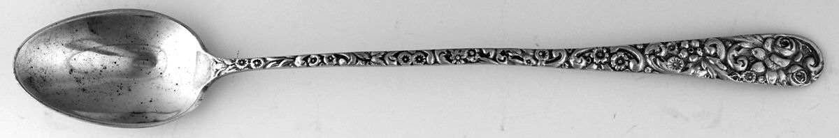 Repousse (Sterling) Iced Tea Spoon by Schofield-1