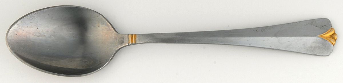 Country Shell Gold (Stainless) Place/Oval Soup Spoon by Stanley Roberts-1
