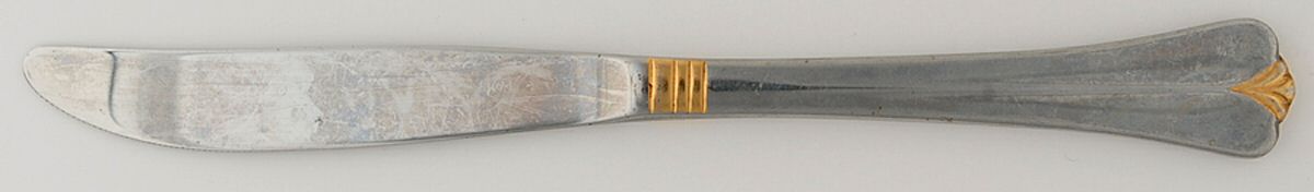 Country Shell Gold (Stainless) Modern Solid Knife by Stanley Roberts-1