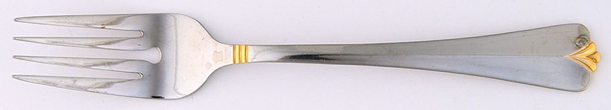 Country Shell Gold (Stainless) Individual Salad Fork by Stanley Roberts-1