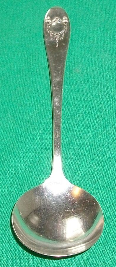 SRS31 (Silverplate) Round Bowl Soup Spoon (Gumbo) by Sears Roebuck-1