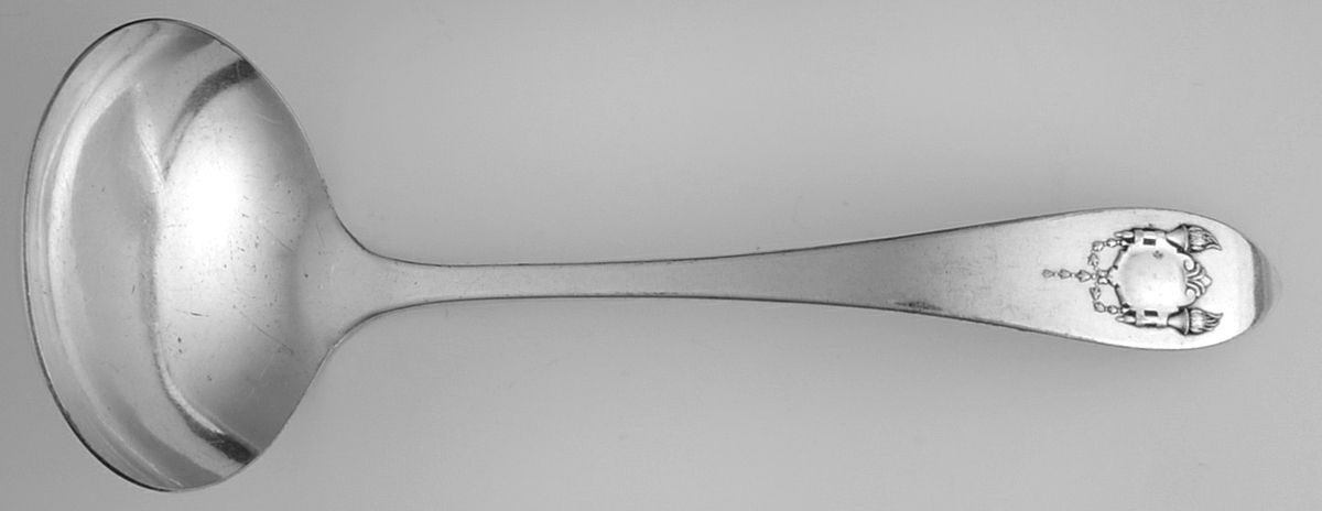SRS31 (Silverplate) Solid Gravy Ladle by Sears Roebuck-1