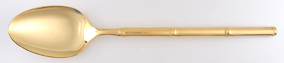 Tiburon Gold (Gold Electroplate) Tablespoon (Serving Spoon) by Stanley Roberts-1