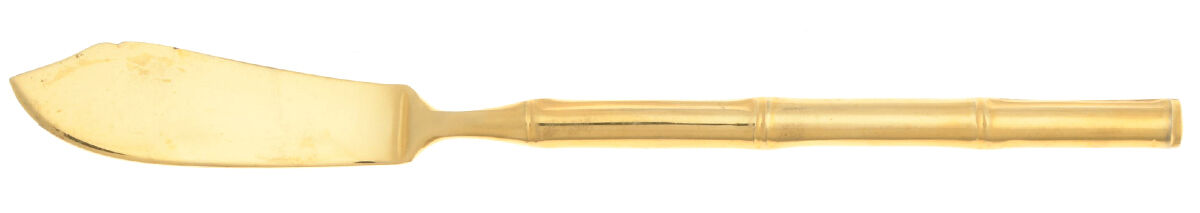 Tiburon Gold (Gold Electroplate) Flat Handle Master Butter Knife by Stanley Roberts-1