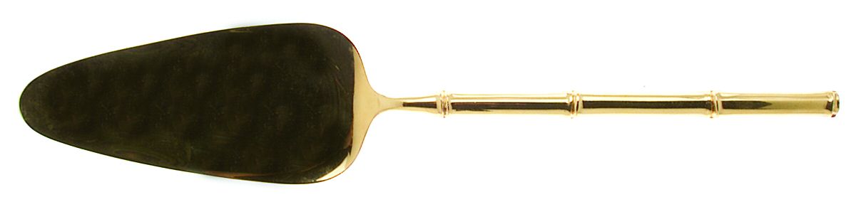 Tiburon Gold (Gold Electroplate) Solid Pie Server by Stanley Roberts-1