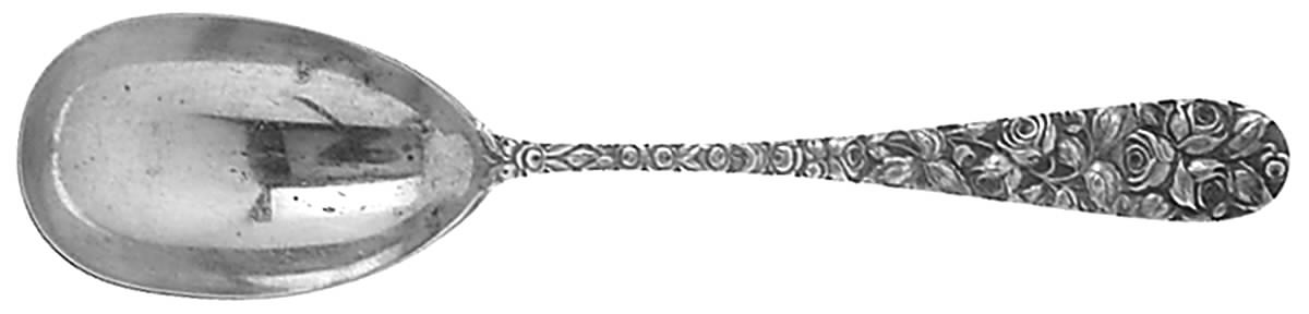 Baltimore Rose (Sterling, 1905, Decor) Small Solid Serving Spoon by Schofield-1
