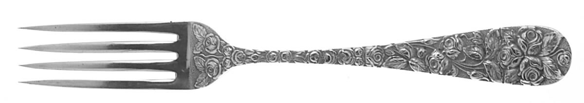 Baltimore Rose (Sterling, 1905, Decor) Fork by Schofield-1