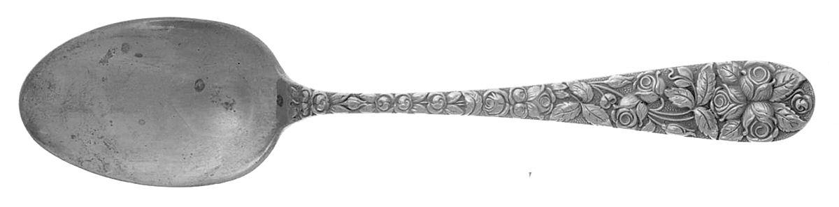 Baltimore Rose (Sterling, 1905, Decor) Five O'Clock Teaspoon by Schofield-1