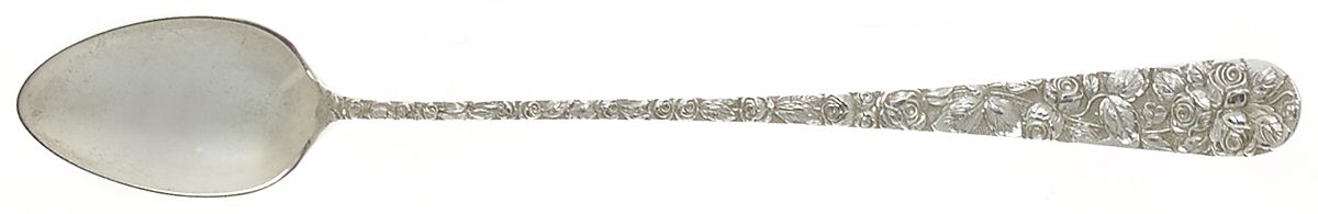Baltimore Rose (Sterling, 1905, Decor) Iced Tea Spoon by Schofield-1