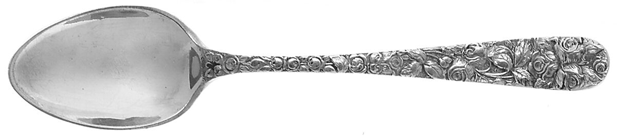Baltimore Rose (Sterling, 1905, Decor) Demitasse Spoon by Schofield-1