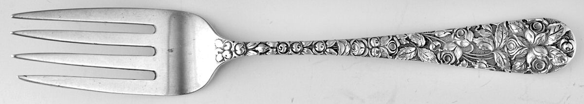 Baltimore Rose (Sterling, 1905, Decor) Youth Fork by Schofield-1