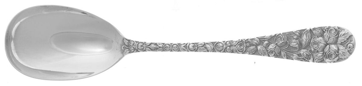 Baltimore Rose (Sterling, 1905, Decor) Sugar Spoon by Schofield-1