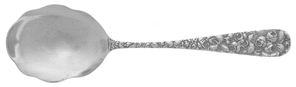 Baltimore Rose (Sterling, 1905, Decor) Sugar Spoon by Schofield-1