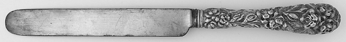 Baltimore Rose (Sterling, 1905, Decor) Blunt Hollow Knife by Schofield-1