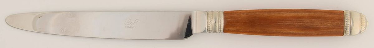 Recamier Ceruse-Teak (Stainless) New French Hollow Knife by SCOF (France)-1