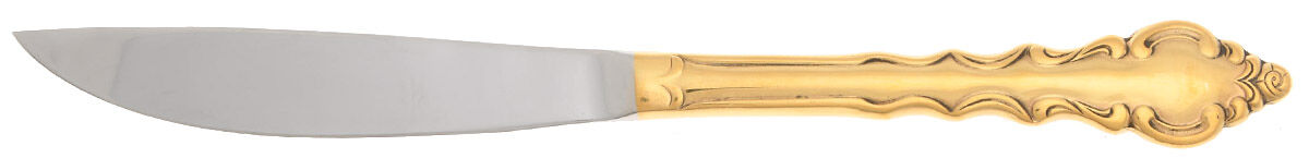 Golden Melody (Gold Electroplate) Steak Knife Individual Hollow, No Serrate HC by Stanley Roberts-1