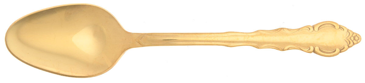Golden Melody (Gold Electroplate) Place/Oval Soup Spoon by Stanley Roberts-1