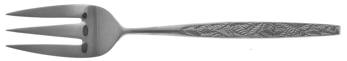 Leaf Spray (Stainless) Large Solid Cold Meat Serving Fork by Stanley Roberts-1
