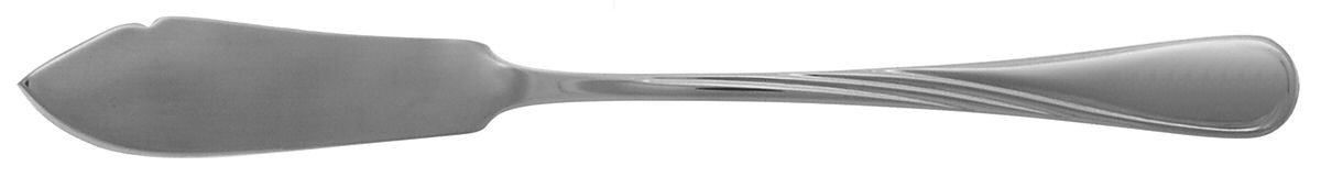Swirl (Stainless) Flat Handle Master Butter Knife by Splendide-1