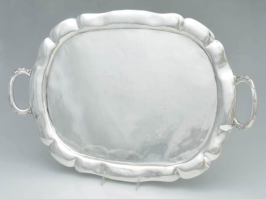 Sterling Hollowware Large Waiter Tray by Sanborns (Mexico)-1