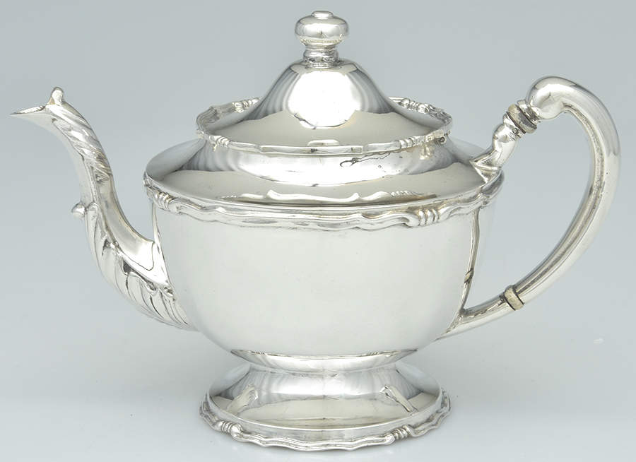 Sterling Hollowware Tea Pot by Sanborns (Mexico)-1