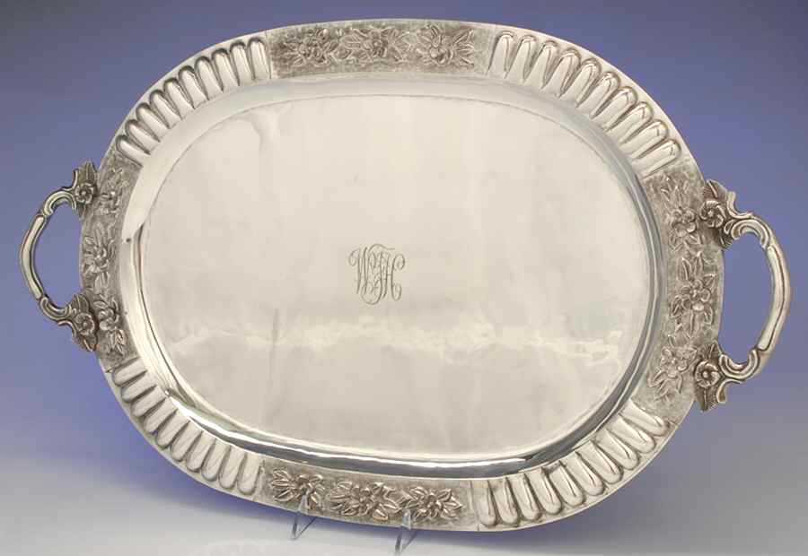 Sterling Hollowware 22" Waiter Tray by Sanborns (Mexico)-1