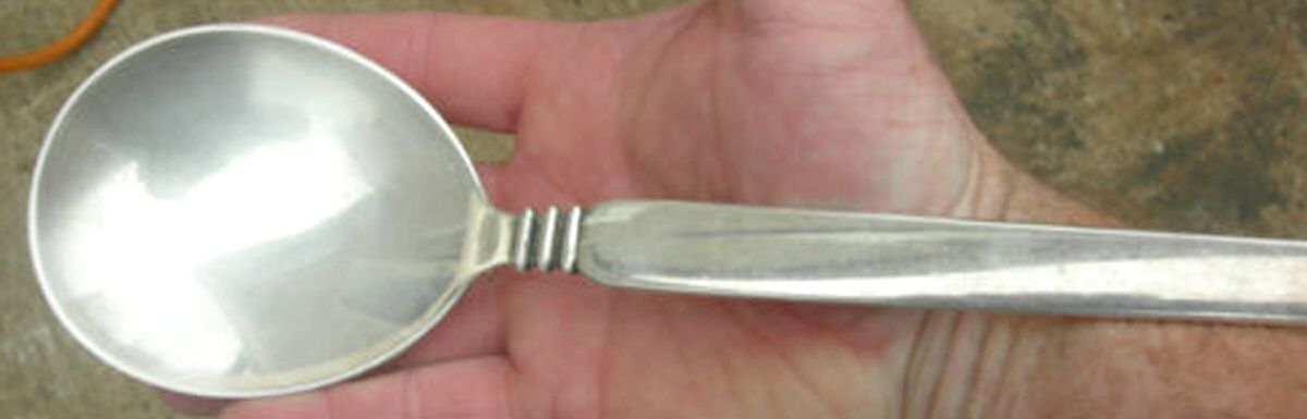 Windsor-Waldorf (STERLING) Large Solid Serving Spoon by Broderne W & S Sorensen-1
