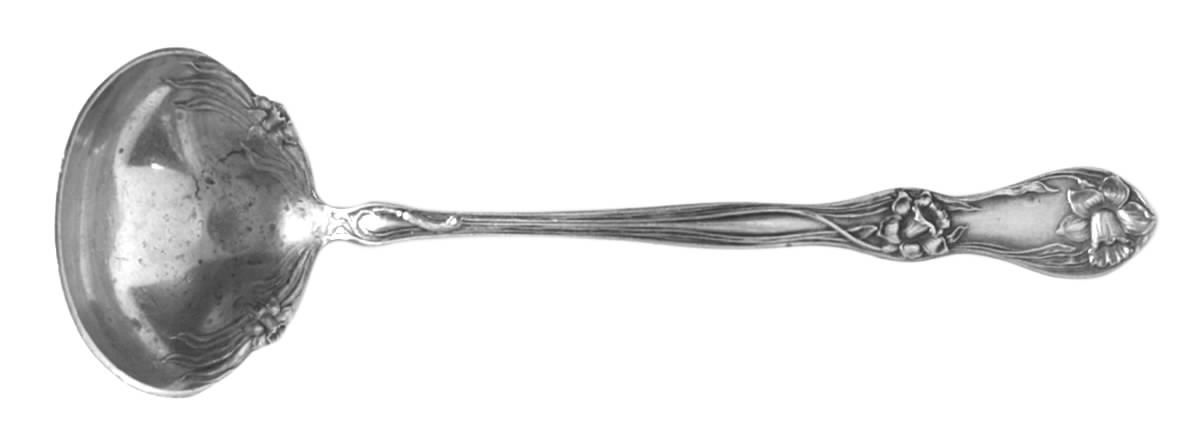 SRS33 (SILVERPLATE) Solid Piece Cream Ladle by Sears Roebuck-1