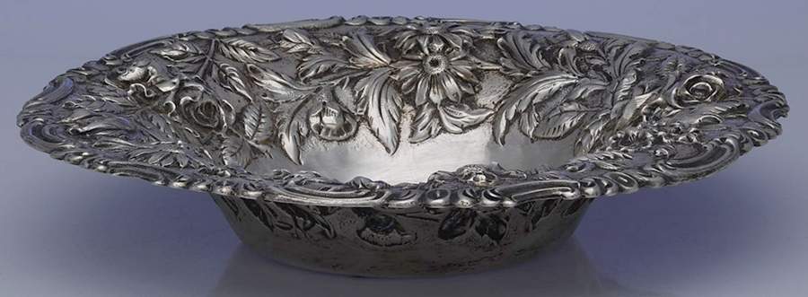 Baltimore Rose (Sterling, Hollowware) 9" Round Vegetable Bowl by Schofield-1