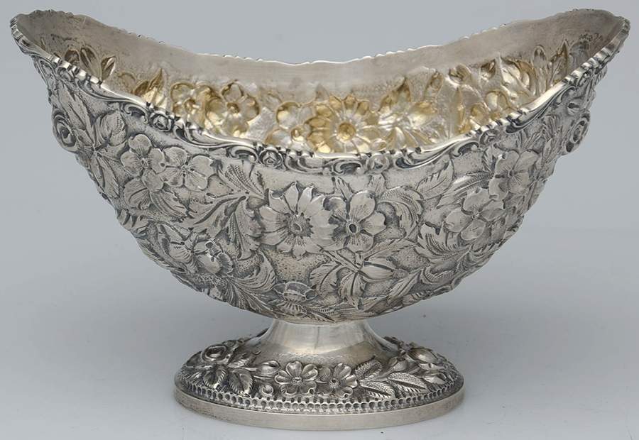 Baltimore Rose (Sterling, Hollowware) Sauce/Gravy Boat by Schofield-1