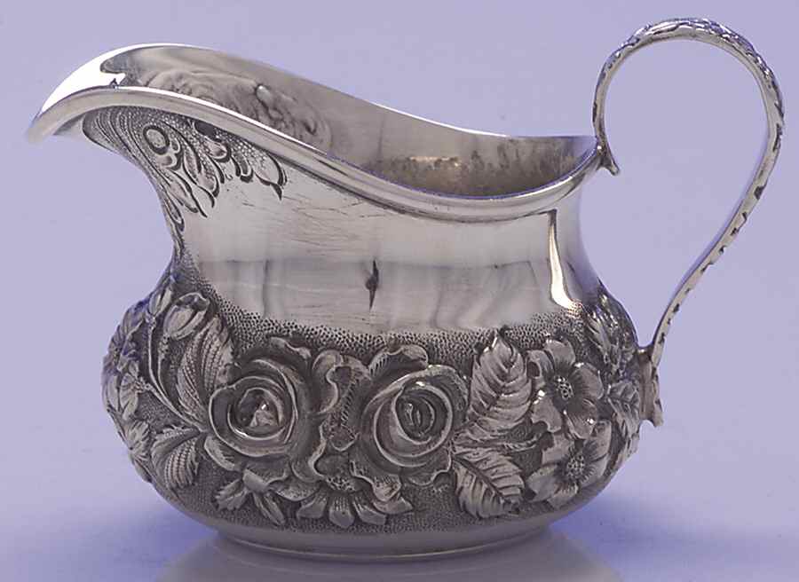 Baltimore Rose (Sterling, Hollowware) Demi Creamer by Schofield-1