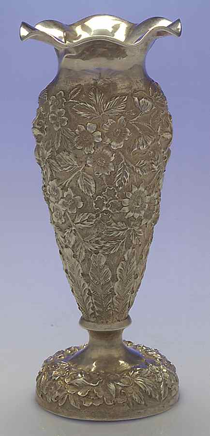 Baltimore Rose (Sterling, Hollowware) Sterling Bud Vase by Schofield-1