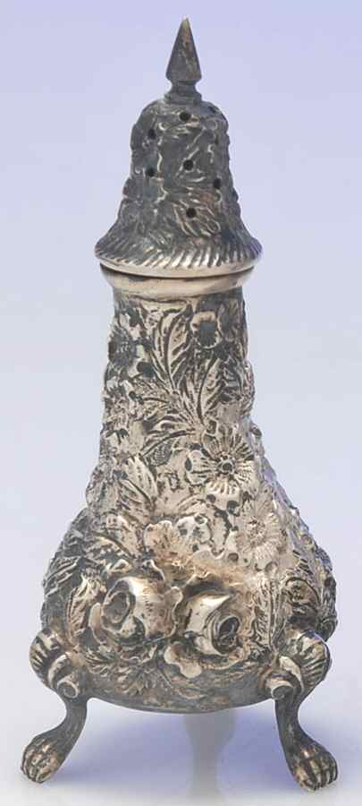 Baltimore Rose (Sterling, Hollowware) Pepper Shaker by Schofield-1