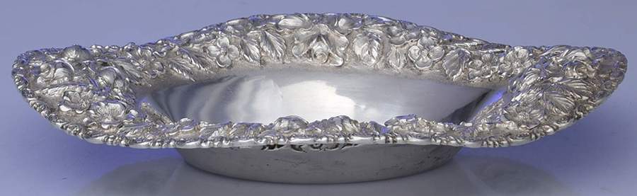 Baltimore Rose (Sterling, Hollowware) Underplate for Sauce Boat by Schofield-1