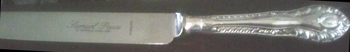 Gadroon (Silverplate) Old French Hollow Knife by Samuel Peace-1