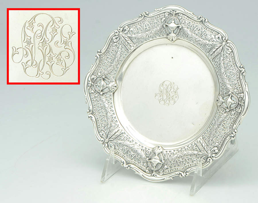 Adam (Sterling, 1909, Hollowware) Underplate for Centerpiece by Shreve Silver-1