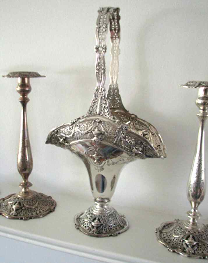 Adam (Sterling, 1909, Hollowware) Basket by Shreve Silver-1