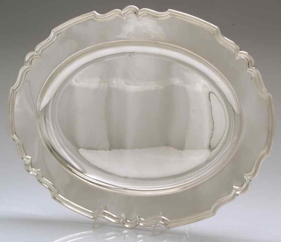 Winchester (Sterling, 1910, Hollowware) 16" Oval Serving Platter by Shreve Silver-1