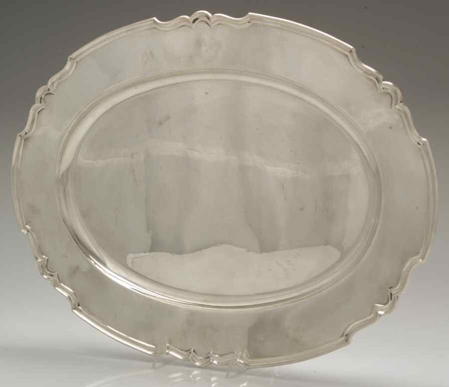 Winchester (Sterling, 1910, Hollowware) 20" Oval Serving Platter by Shreve Silver-1