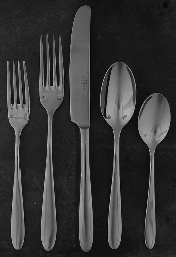 Mascagni (Stainless) 5 Piece Place Setting by Sant Andrea-1