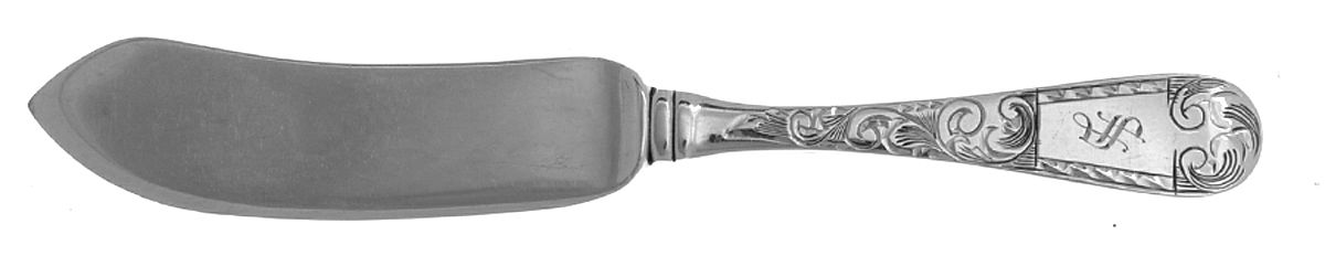 Mayflower (Sterling, 1900) Flat Handle Butter Spreader by Schofield-1