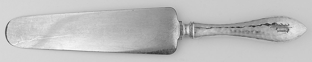 Antique (Sterling, 1904) Pie Server with Silverplate Blade by Shreve Silver-1