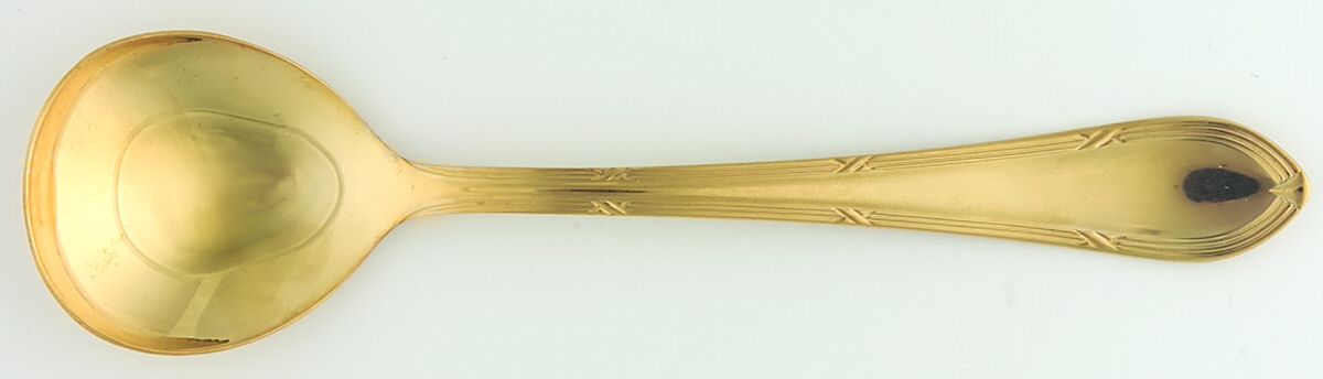 SBB6 (GOLD ELECTROPLATE) Large Jelly Spoon by SBS Bestecke-1