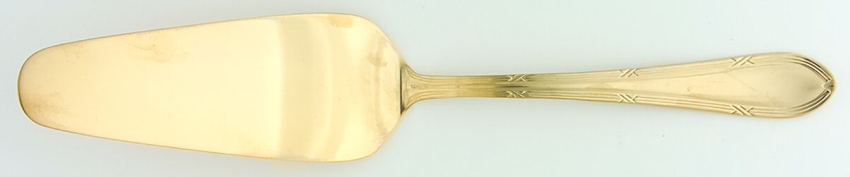 SBB6 (GOLD ELECTROPLATE) Solid Pie Server by SBS Bestecke-1