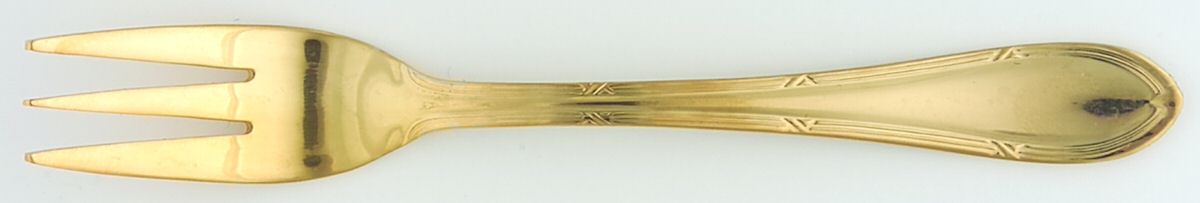 SBB6 (GOLD ELECTROPLATE) Individual Salad Fork by SBS Bestecke-1