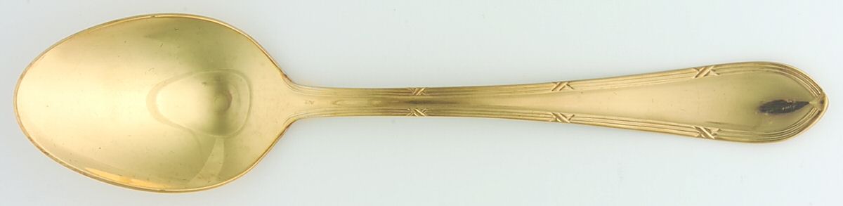 SBB6 (GOLD ELECTROPLATE) Tablespoon (Serving Spoon) by SBS Bestecke-1