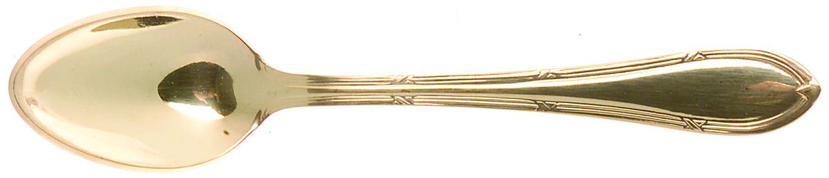 SBB6 (GOLD ELECTROPLATE) Teaspoon by SBS Bestecke-1